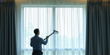 Commercial curtain stain removal service mambourin-vic hotels offices restaurants